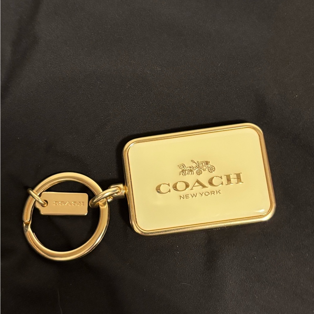 Coach Enamel Keychain